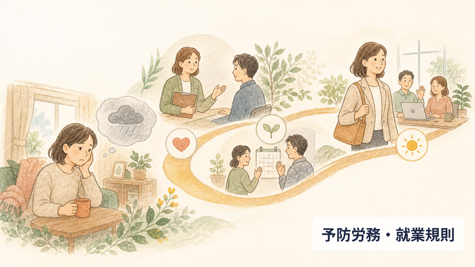 従業員が休職したら——休職から復職までのプロセスと会社の対応